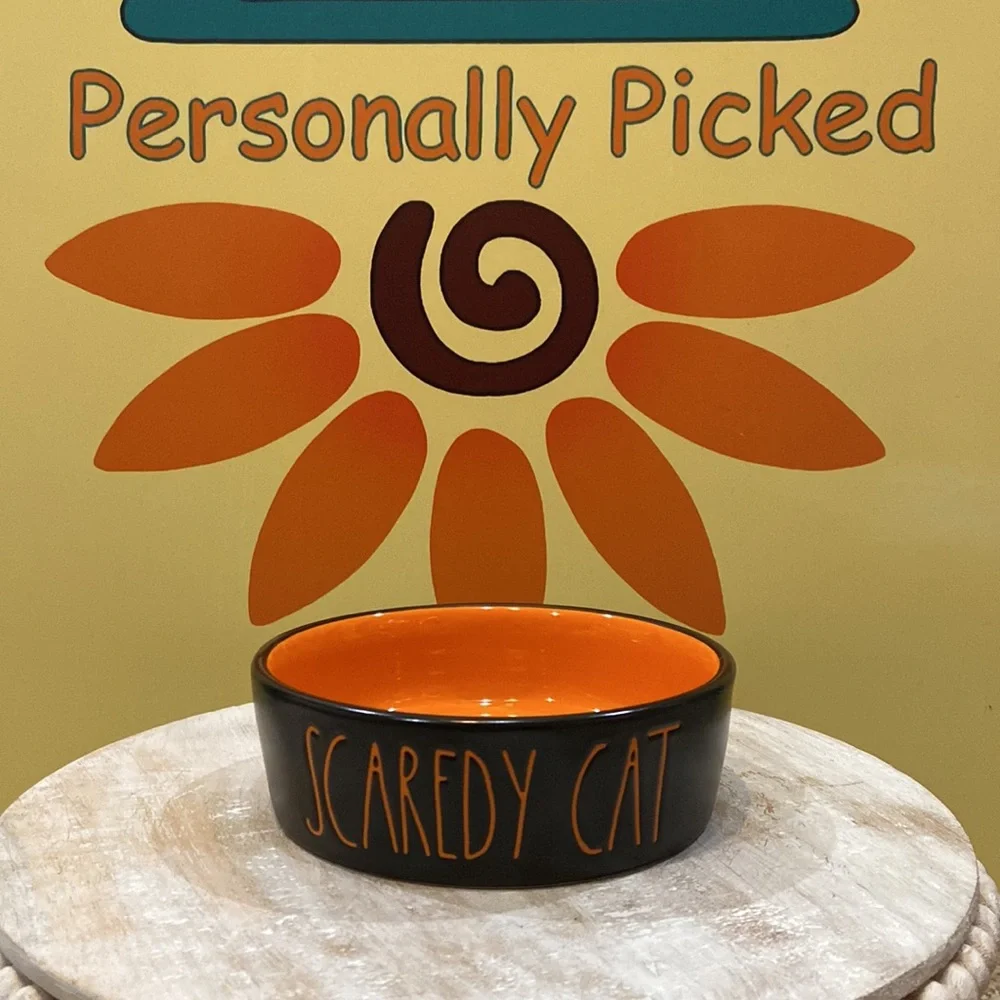 Rae Dunn SCAREDY CAT Cat Bowl